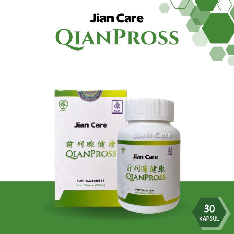 

NEW QIANPROSS JIANCARE ORIGINAL100% | Mengatasi Buang Air Kecil, Prostat, Infeksi Saluran Kemih ORIGINAL Terbuat Dari Bahan Alami