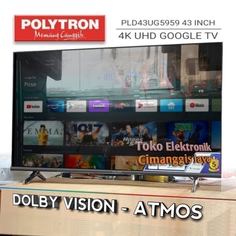 Smart tv led Polytron 43 inch android