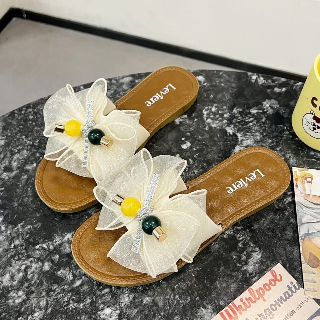 Jackson TG1657 Sandal Wedges Wanita Slop Gesper Ujung Terbuka