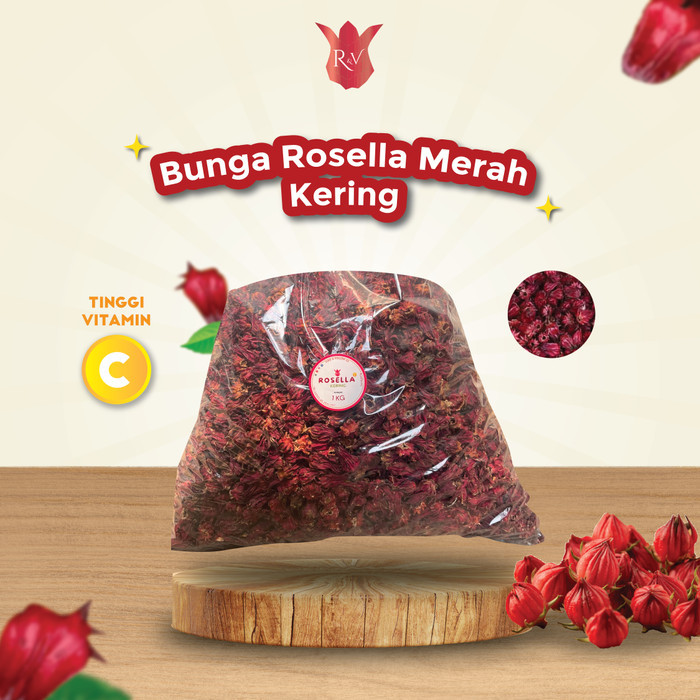 Bunga Rosella Kering 1 kg