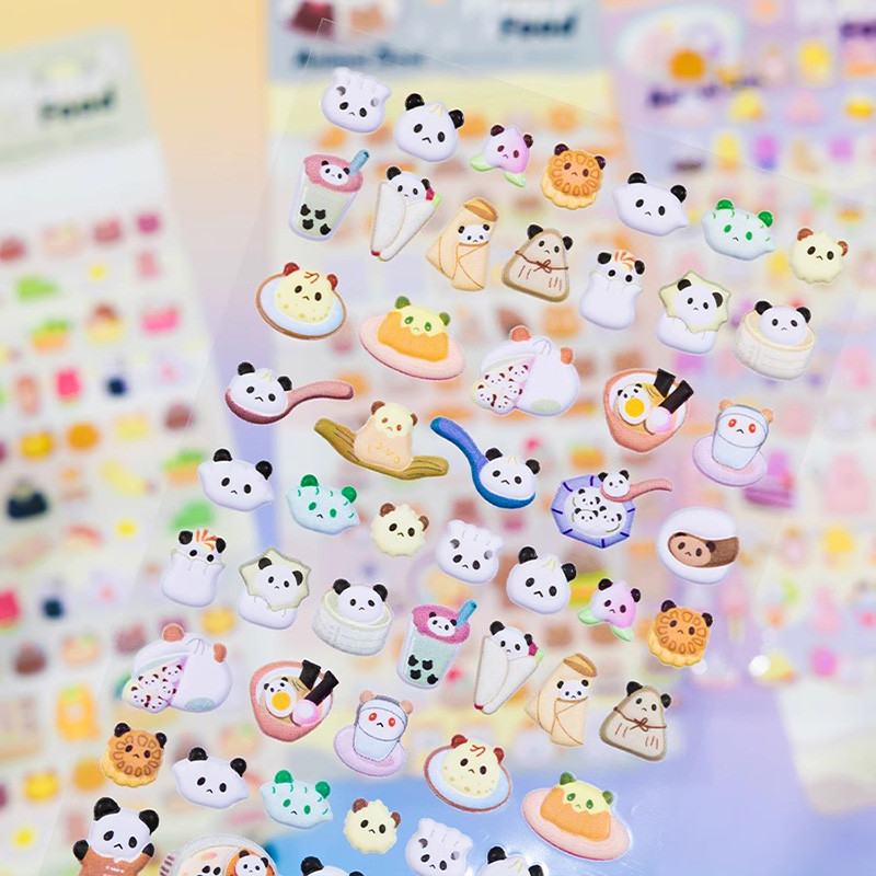 

Kawaii 3D Sticker Three-Dimensional Cartoon Scrapbooking DIY Journal Stationery Stickers Children Notebook Decorative Decals