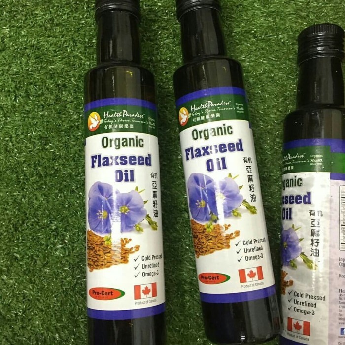 

Organic Flaxseed Oil 250ml Canada