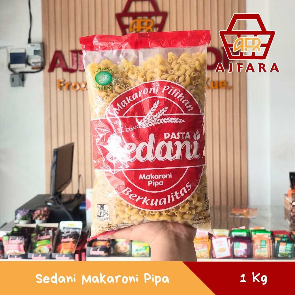 

Sedani Makaroni Pipa 1 Kg, Sedani Makaroni Spiral 1 Kg, atau Sedani Spaghetti 1 Kg