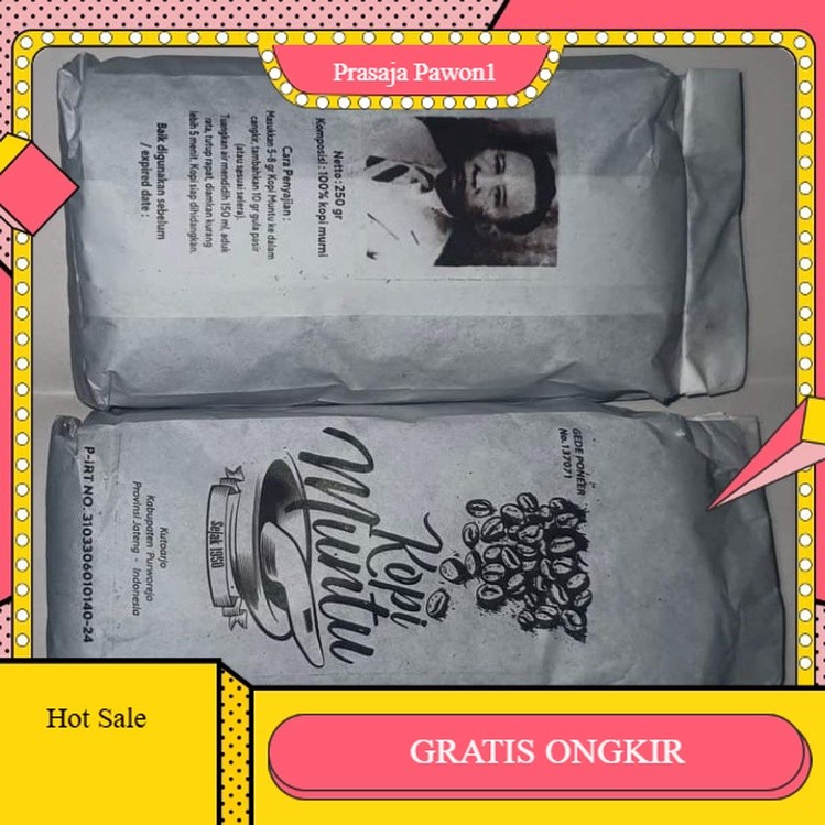 

【PAWON1】 SALE!! kopi khas purworejo muthu munthu dan kopi cangkir purworejo kutoarjo