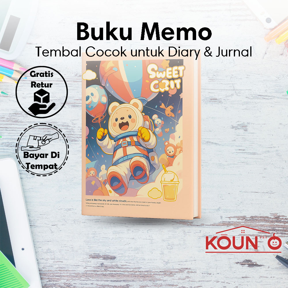 

Buku Diary Karakter Lucu Motif Beruang Buku Catatan Jurnal Cute Buku Memo Aesthetic Notebook Tebal