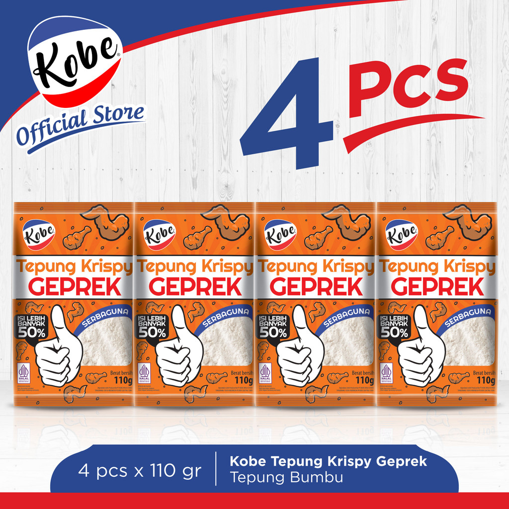

Kobe Tepung Geprek Krispy 110gr x 4pcs