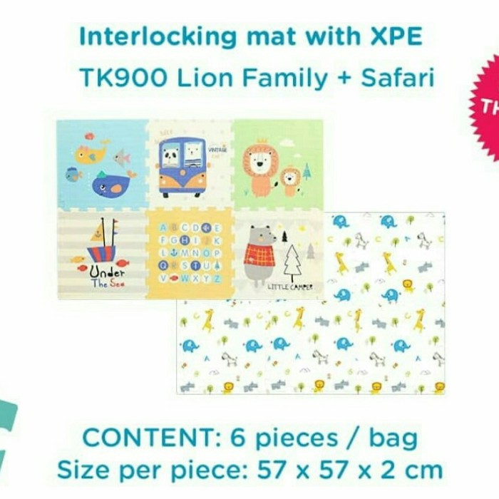 ✨LARIS✨ -Karpet / Matras / Tikar / Playmat / Puzzle Yofi 60x60x2 cm XPE - TK951