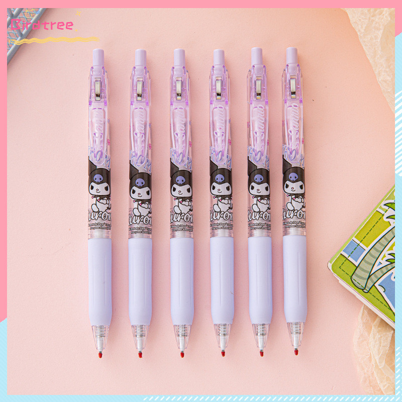 

COD Pena Netral Sanrio Cartoon ST Head Press Pena Tulis Siswa Transparan Pena Hitam Tanda Tangan