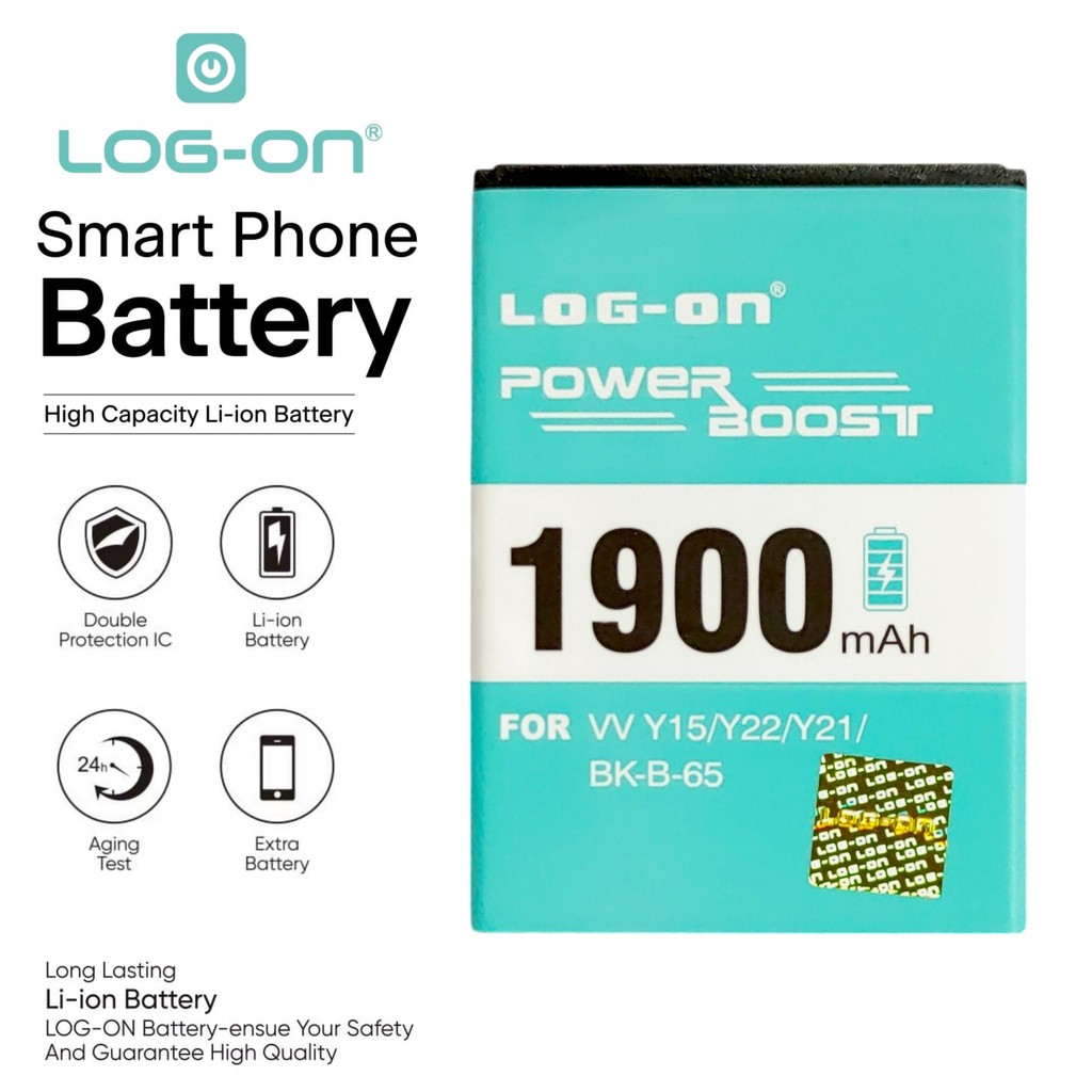 LOG ON BATERAI VIVO Y15/Y22/Y21 BATRE POWER BOOST