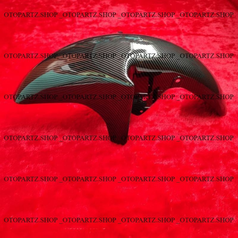 Slebor spakbor depan ninja rr carbon celup motif kevlar glossy