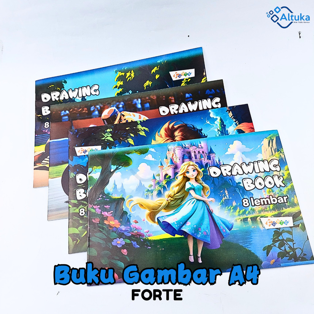 

Buku Gambar Forte / Drawing Book A4 Merk FORTE 8 Lembar + Cara Gambar