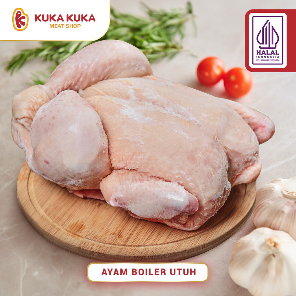 

Ayam Broiler Utuh / Chicken Whole / Ayam Karkas Frozen Berat 0.8 - 0.9 Kg