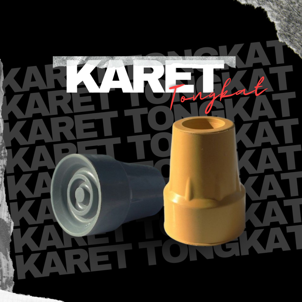 Karet Kaki Tongkat Ketiak/Karet Kruk Pengganti Tongkat Ketiak