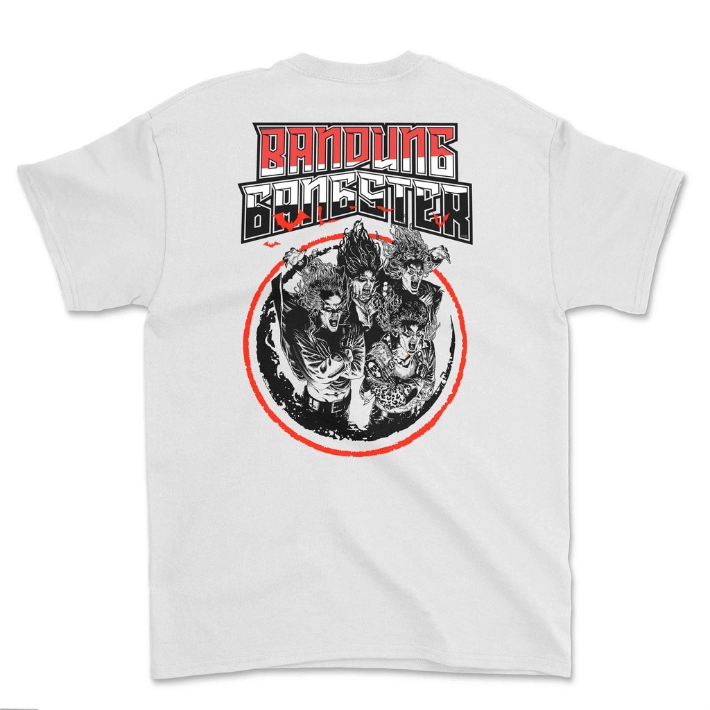 Kaos bandung gangster BATS putih