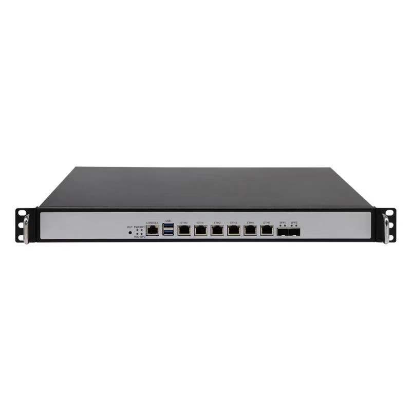 

1U Rackmount Intel Core i7-4700MQ Quad Core PC Firewall Server With 6xIntel 2.5G LAN 2 10G SFP Soft Router pfSense OPNsen AES-NI