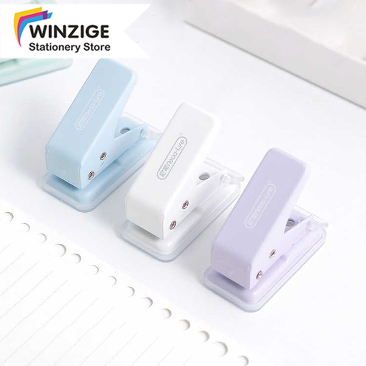 

Winzige Mini Punch Pembolong Kertas Satu Lubang One Hole Punch Lucu Unik Mini Cute Stapler Kertas Planner DIY Scrapbook