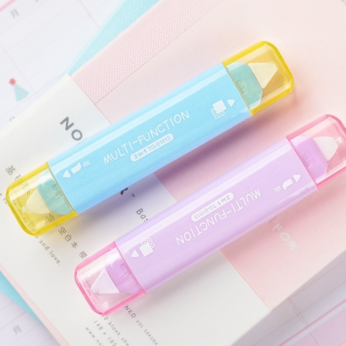 

[LOGU] Tip ex lem, Double lem kertas model tip ex, Glue Tip-ex 2 in 1 twinggo