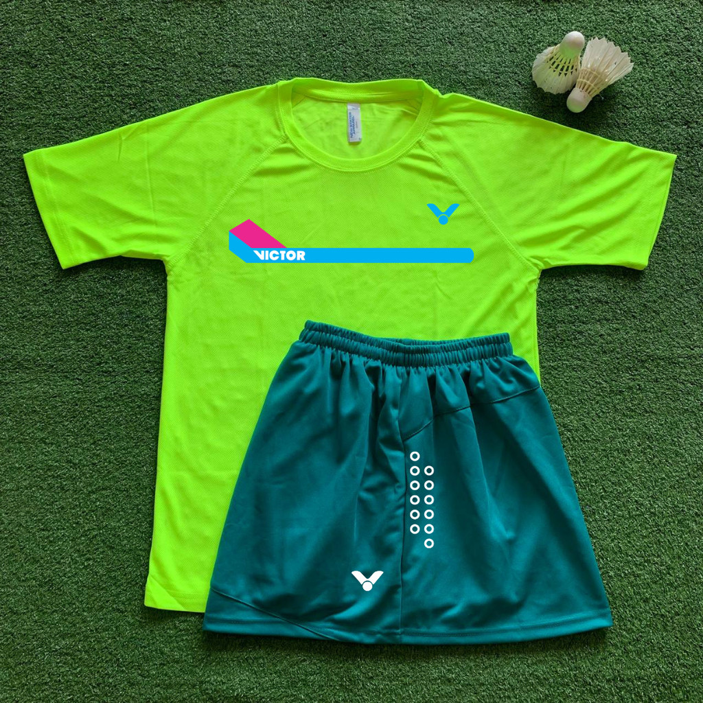 Baju Badminton DRYFIT WANITA ROK VKTR v3 STABILO