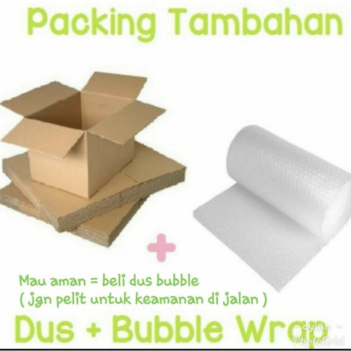 

⭐BISA COD⭐ Packing tambahan Dus + bubble wrap