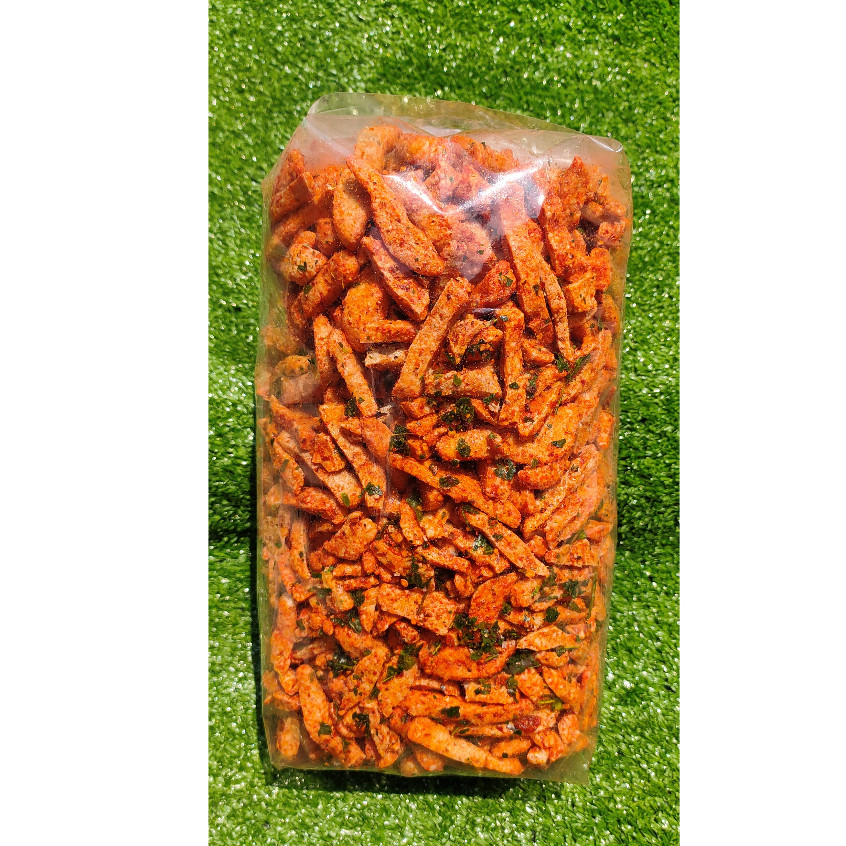 

Basreng daun jeruk 1kg PREMIUM, rasa original, pedas dan balado pedas manis daun jeruk