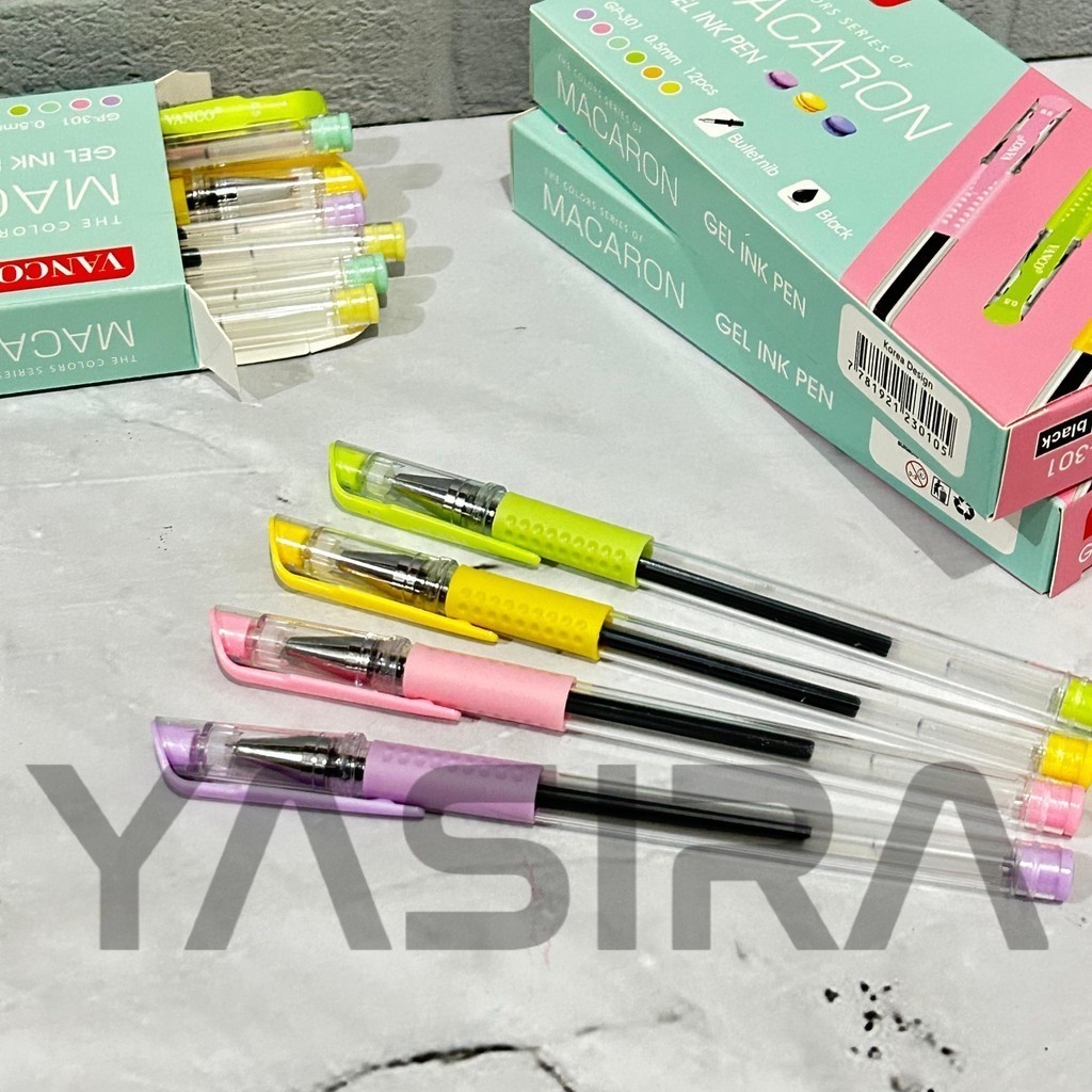 

ECER 1 PCS Gel Ink Pen Vanco Macaron GP-310 0.5mm