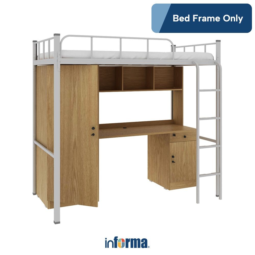 Informa Halden Set Tempat Tidur Anak - Cokelat/Putih Kids Bedroom Furniture Kamar Tidur Set Tempat T