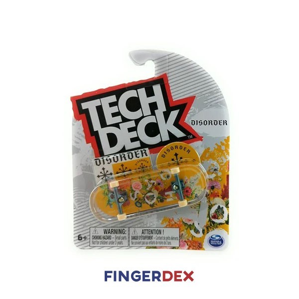 "Q.LnS" - TERMURAH Tech Deck Single Boards - Disorder-Yellow