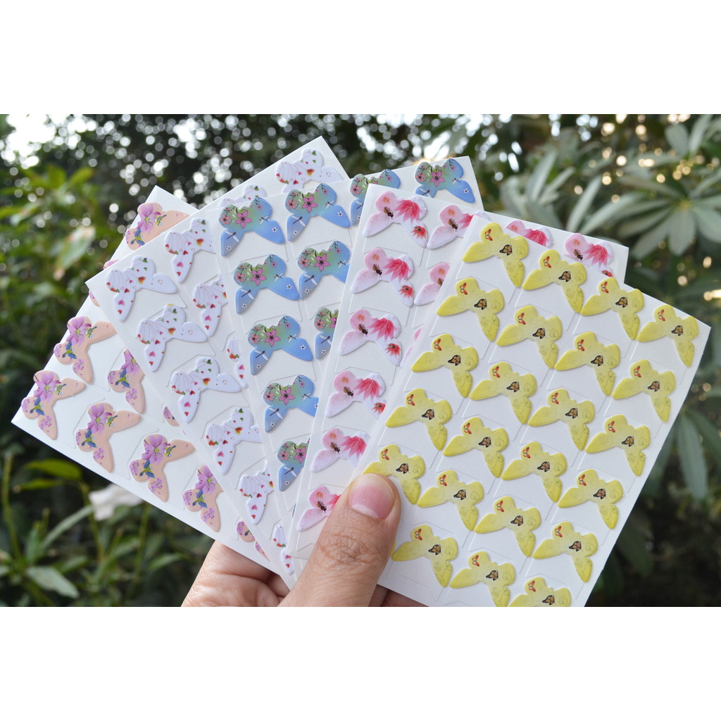 

New Arrived Hot Selling Cartoon Cute Photo Corner Stickers For DIY Baby Photo Album or Scrapbook Album 24pcs/sheet