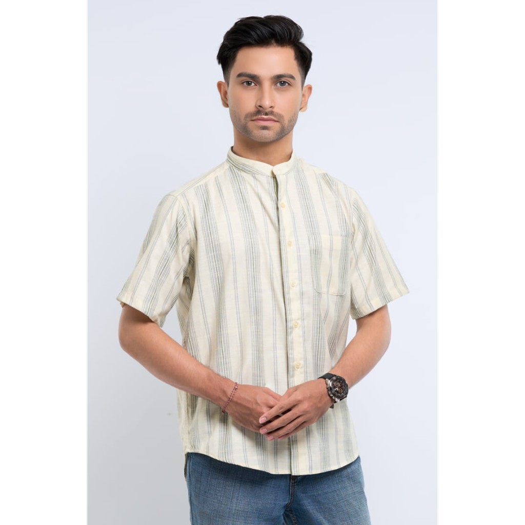 Hassenda Baju Koko Pria Pendek Adzra Lace