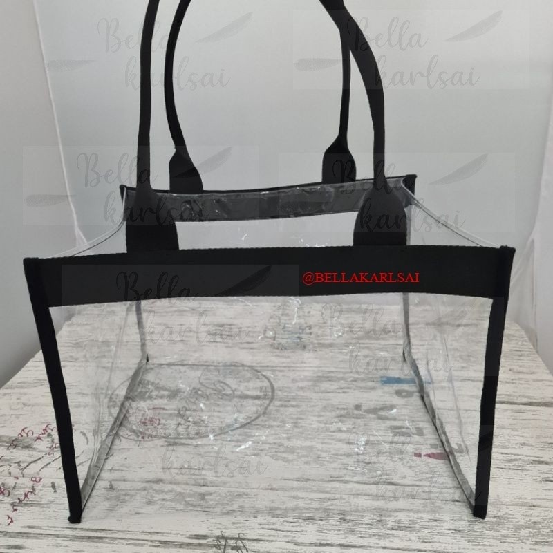 Tas Mika Transparan Pvc tebal Kokoh Bagus custom Big size