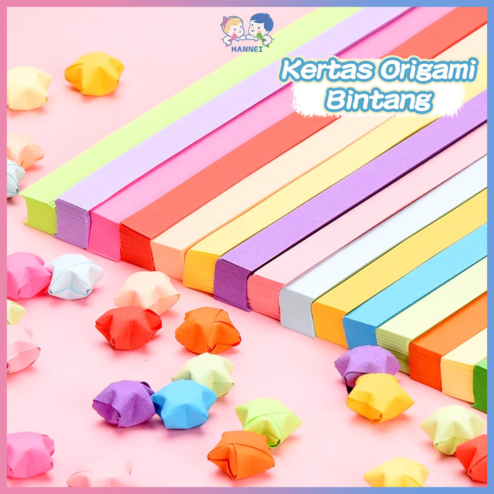 

Hannei Kertas Origami Bintang Warna Origami Star Paper Motif Bintang Craft Crafting Stuff DIY
