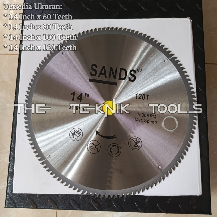 Mata Gergaji Potong Alumunium 14 Inch SANDS Circular Saw Blade Multi Cutter