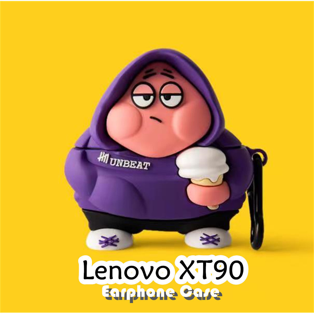 【Coco Case】Untuk Lenovo XT90 Case Kartun Kreatif Naga Petir Soft Silicone Earphone Casing NO.1