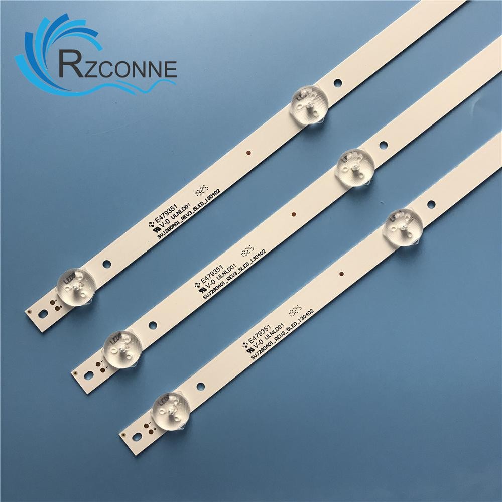 530mm LED Backlight strip For Proline Bravis 28C2000B 28 inch TV L2830HD SVJ280A01 REV3 5LED 130402 
