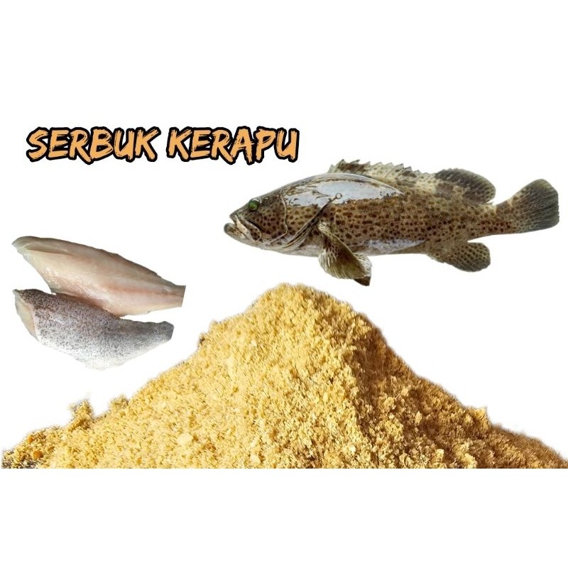 Pelet Kerapu/ Serbuk Kerapu/ Tepung Kerapu Oven Halus