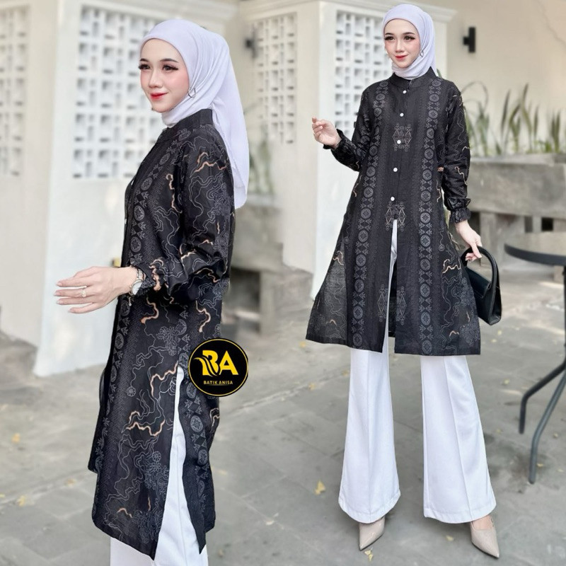 Tunik Batik Wanita Modern | Atasan Fashion Muslim Wanita Tunik | Batik Wanita Terbaru