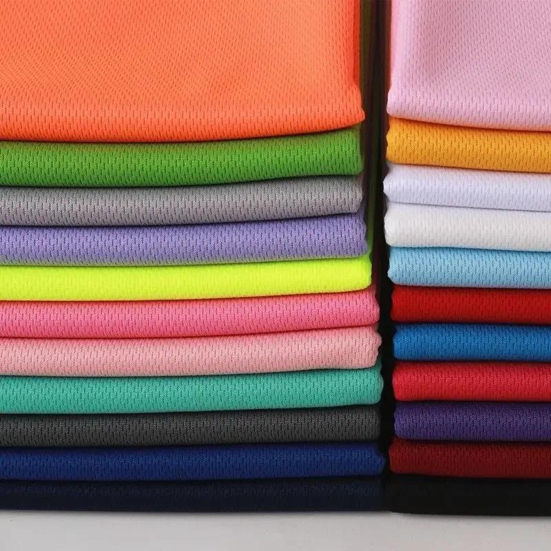 

Soft Stretch Knitted Mesh Net Fabric Breathable By The Meter for Sportswear T-shirt Clothes Sewing Sports Cloth Red Green Purple