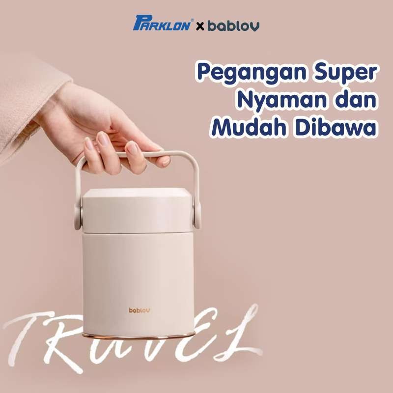 【Termos Tahan Panas 24 Jam】Parklon x Bablov Food Jar Stainless Steel 316 Kotak Makan | Cangkir Sup |