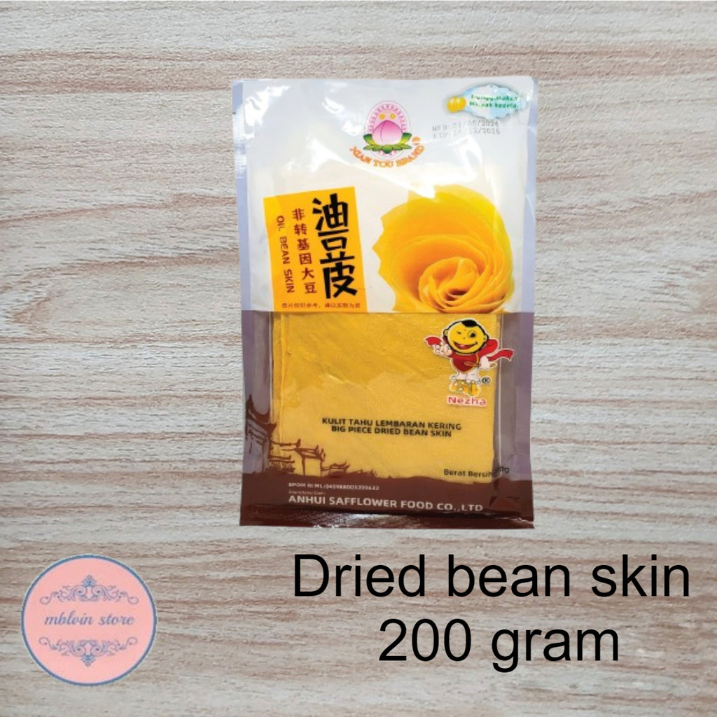 

Big piece dried bean skin kulit tahu lembaran kering 200 gram