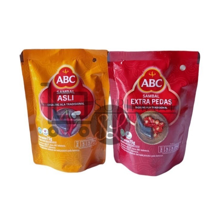 

ABC Sambal Asli & Extra Pedas Pouch 75 Gram