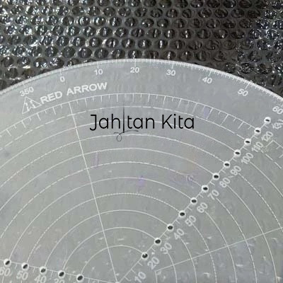 

Penggaris Jahit Pola Bulat Skala 30cm Mika Akrilik Acrylic - Jahitan Kita