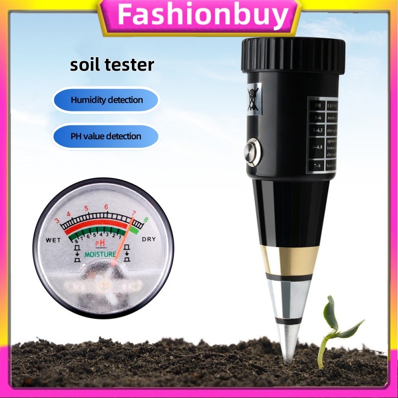 【COD】2 in 1 pH Tester Soil Tester Meter Alat Ukur PH Tanah Pengukur Kelembaban Tanah Pengukur pH-Tan