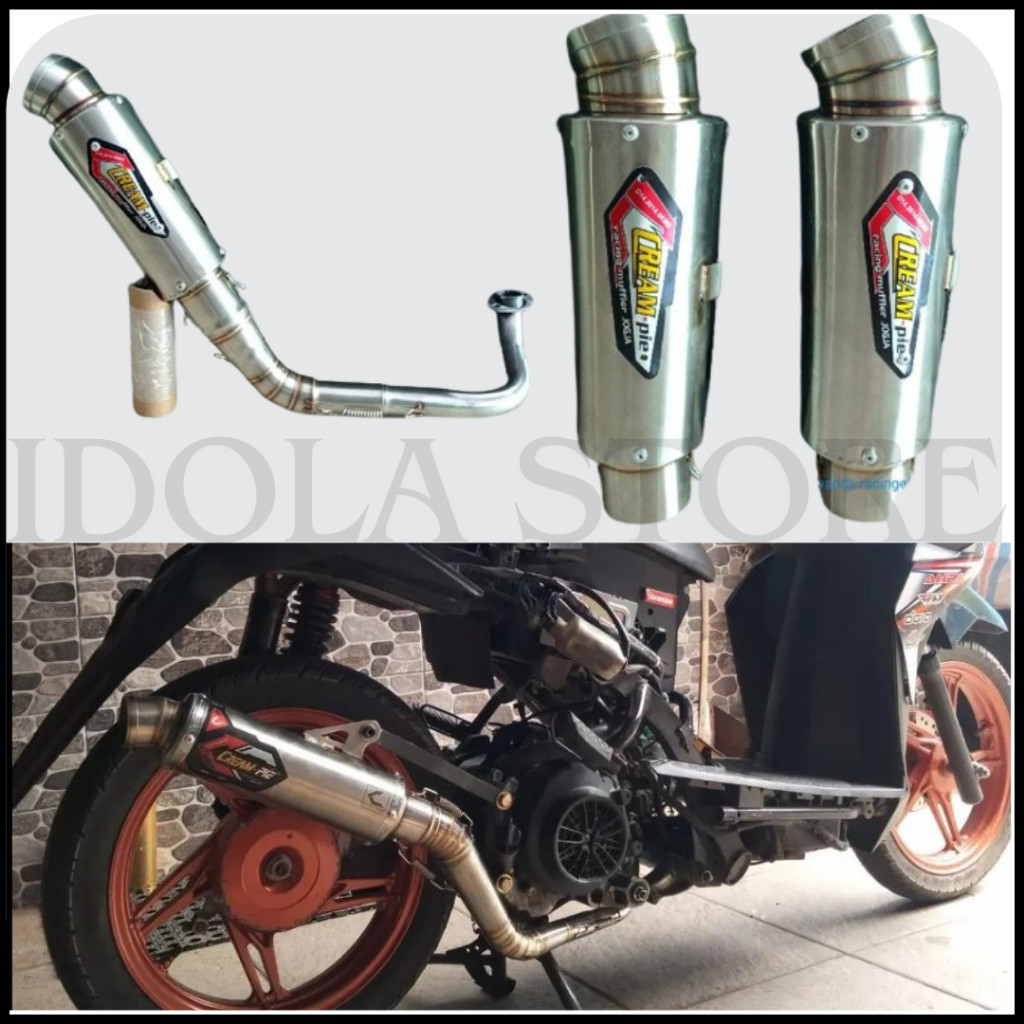Knalpot Creampie Knalpot Beat Fi/Beat Street  Knalpot Vario New 150 Accesories Motor