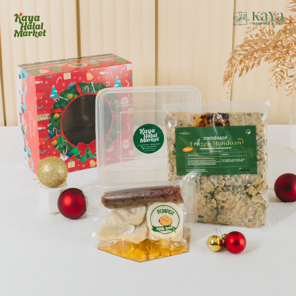 

Parsel Holiday Flavor Hampers Natal Pempek, Tempe Mendoan Frozen Kaya Halal Market