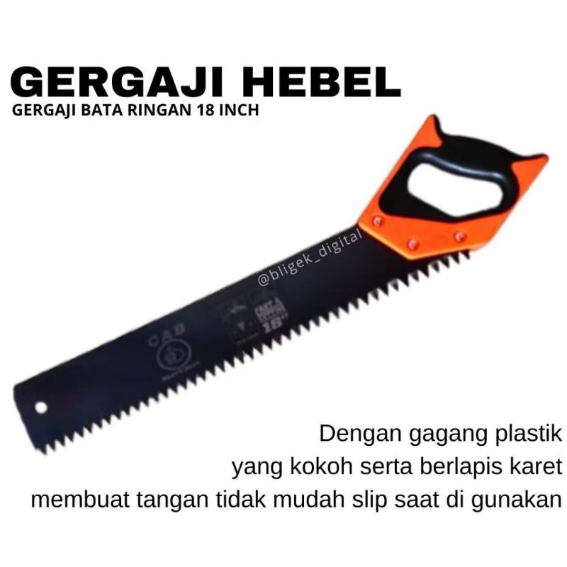 Gergaji hebel bata ringan 18inch premium