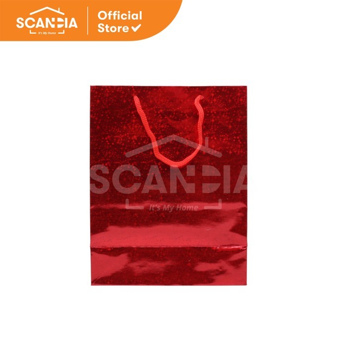 

SCANDIA Tas Hadiah Gift Bag 18X23cm Medium Holo Red (SC0002)