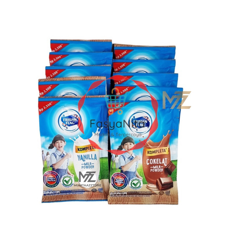 

Frisian Flag Kompleta Susu Bubuk Vanilla Cokelat KPSS 10 Sachet - Fasyanita Denpasar