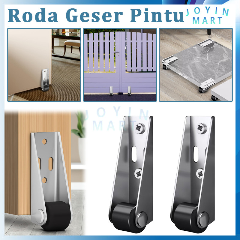 4PCS/Pintu Geser Roda Rel Roda Peninggi Roda Geser Bawah
