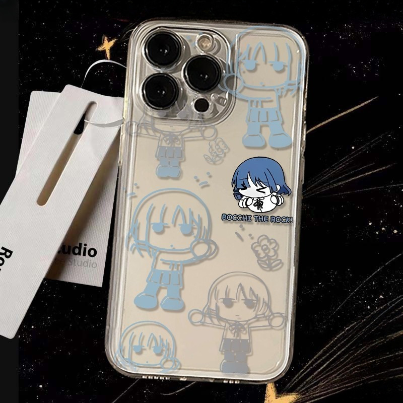 PYDD CASE transparan soft case premium estetik aesthetic Motif berteema Ryo Yamada dari Bocchi the R