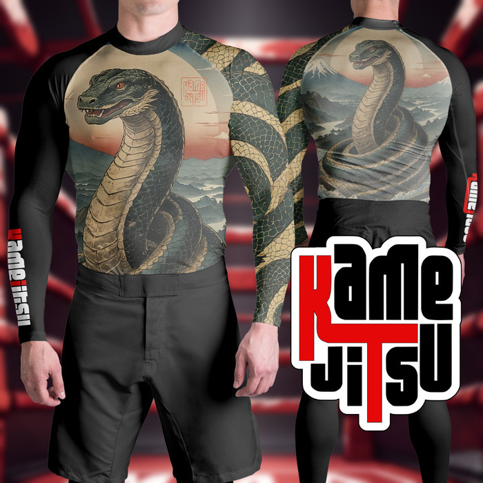 Rashguard MMA BJJ Kamejitsu Rashguard Anakonda - Long Sleeves
